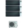 CONDIZIONATORE DAIKIN STYLISH REAL BLACKWOOD WI-FI TRIAL SPLIT 7000+9000+12000 BTU INVERTER R32 3MXM52N A+++