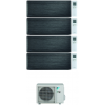 CONDIZIONATORE DAIKIN STYLISH REAL BLACKWOOD WI-FI QUADRI SPLIT 7000+7000+7000+18000 BTU INVERTER R32 4MXM80N A+++