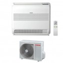 toshiba condizionatore a pavimento monosplit console gas r32 18000 btu ras 18j2