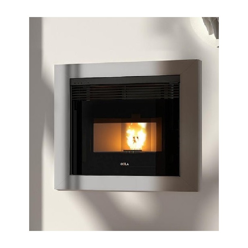 Inserto a Pellet Anselmo Cola Top Fire 70 Slim 8.62 Kw ad ...