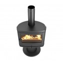 stufa a legna la nordica extraflame jennifer eps 80 kw interamente in ghisa smaltata ad aria