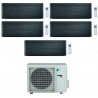 CONDIZIONATORE DAIKIN PENTA SPLIT STYLISH 7000+9000+9000+12000+18000 BTU REAL BLACKWOOD WIFI INVERTER 5MXM90N A+++