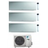 CONDIZIONATORE DAIKIN TRIAL SPLIT EMURA 7000+12000+18000 BTU BIANCO WIFI INVERTER 3MXM68N A+++