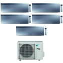 condizionatore daikin penta split emura 70007000120001200015000 btu silver wifi inverter 5mxm90n