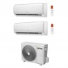 CONDIZIONATORE FERROLI DUAL SPLIT GIADA M 9000+9000 BTU WIFI INVERTER ESTERNA 18-2 A++