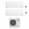 CONDIZIONATORE MITSUBISHI DUAL SPLIT MSZ-AY 9000+18000 BTU WIFI INVERTER MXZ-3F68VF A++