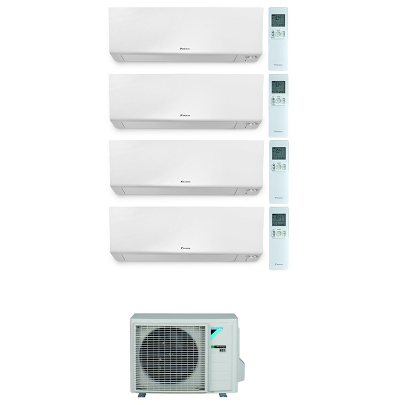 condizionatore daikin quadri split perfera wall 5000700070009000 btu wifi inverter 4mxm80n