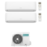 CONDIZIONATORE HISENSE DUAL SPLIT HI-COMFORT 7000+18000 BTU WIFI INVERTER 3AMW62U4RJC A++