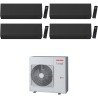 CONDIZIONATORE TOSHIBA QUADRI SPLIT SHORAI EDGE BLACK 9000+9000+9000+9000 BTU WIFI INVERTER RAS-4M27G3AVG-E A++