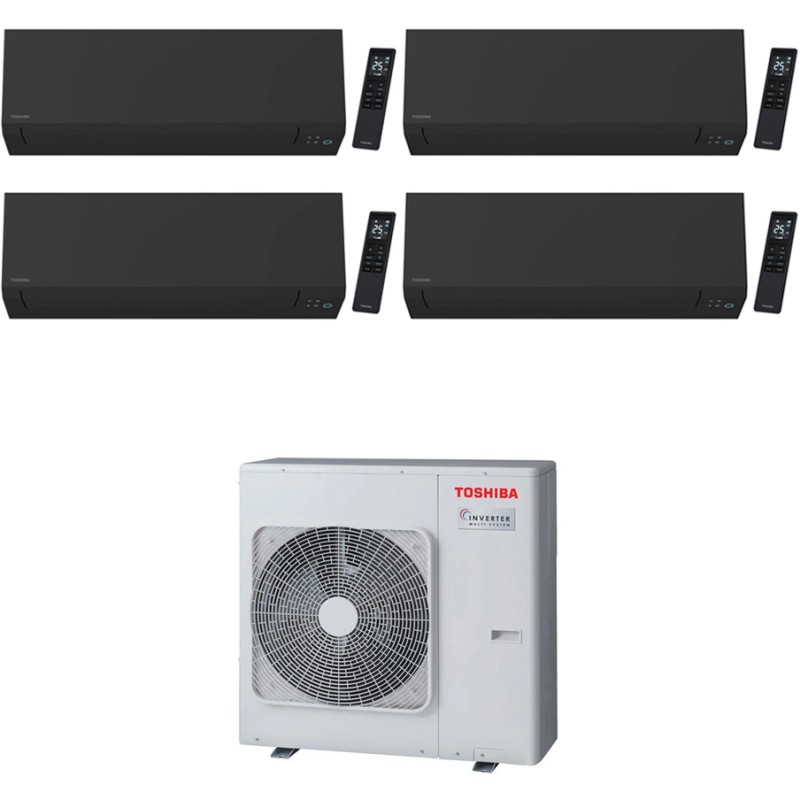 condizionatore toshiba quadri split shorai edge black 9000900090009000 btu wifi inverter ras 4m27g3avg e