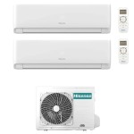 CONDIZIONATORE HISENSE DUAL SPLIT ECOSENSE 9000+18000 BTU WIFI INVERTER 3AMW52U4RJC A++