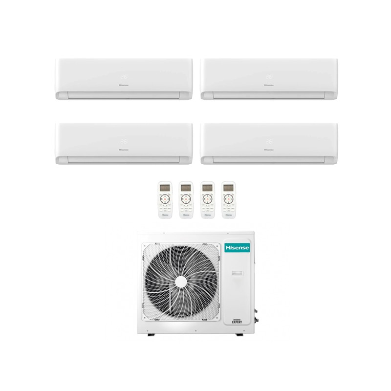 condizionatore hisense quadri split ecosense 70007000900018000 btu wifi inverter 4amw81u4rjc