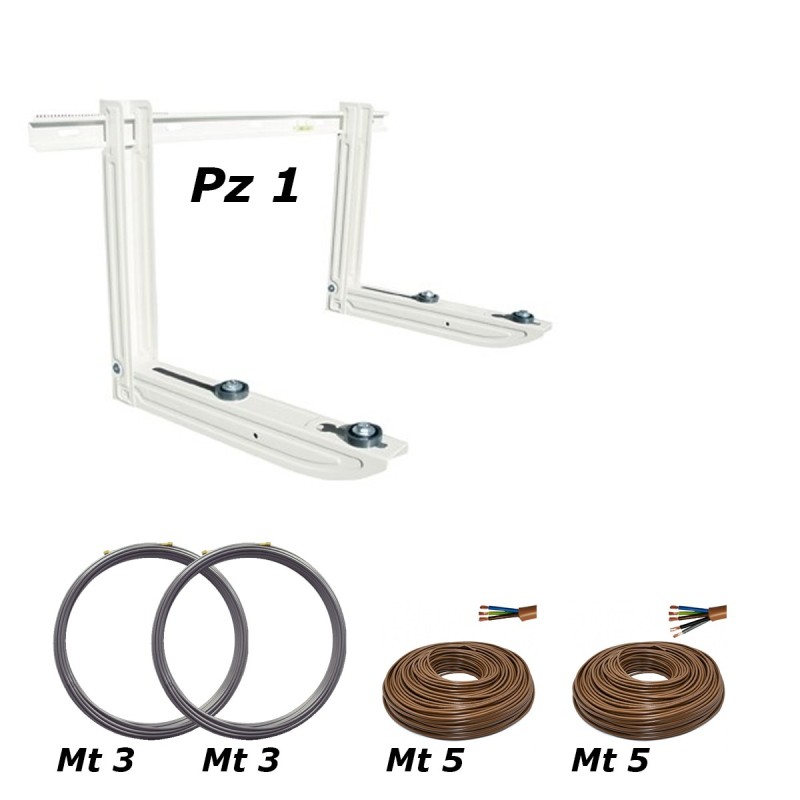 kit installazione monosplit 18000 btu spalla spalla