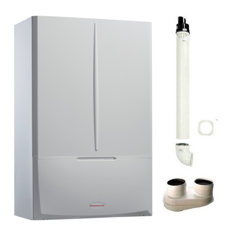 caldaia immergas victrix kw tt 24 plus a condensazione solo riscaldamento 24 kw metanogpl 3025514 kit fumi omaggio