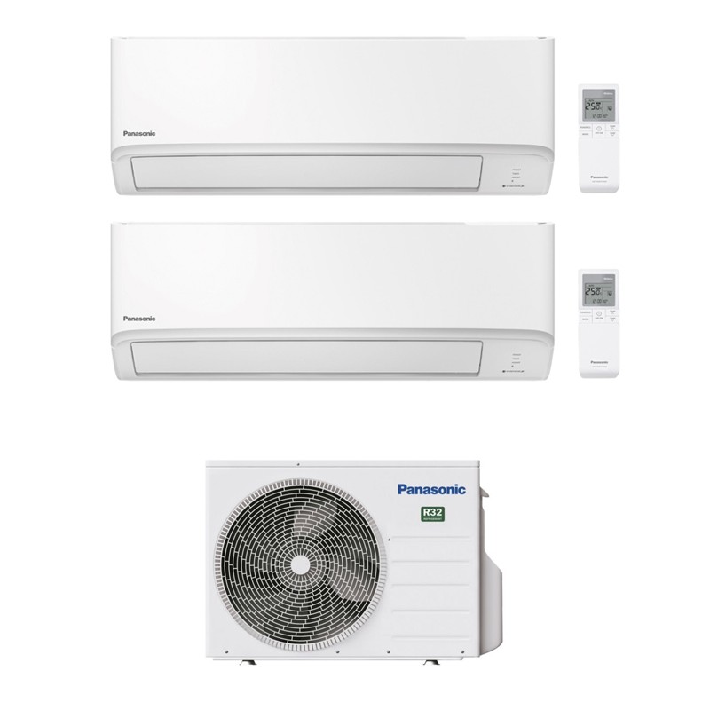 condizionatore panasonic dual split tz super compatta 70007000 btu wifi inverter cu 2z35tbe