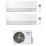 CONDIZIONATORE PANASONIC DUAL SPLIT TZ SUPER COMPATTA 9000+12000 BTU WIFI INVERTER CU-2Z41TBE A+++