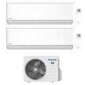 condizionatore panasonic dual split etherea bianco 70007000 btu wifi inverter cu 2z35tbe