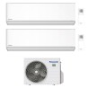 CONDIZIONATORE PANASONIC DUAL SPLIT ETHEREA BIANCO 7000+7000 BTU WIFI INVERTER CU-2Z35TBE A+++