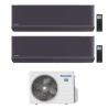 CONDIZIONATORE PANASONIC DUAL SPLIT ETHEREA GRAFITE 7000+7000 BTU WIFI INVERTER CU-2Z35TBE A+++