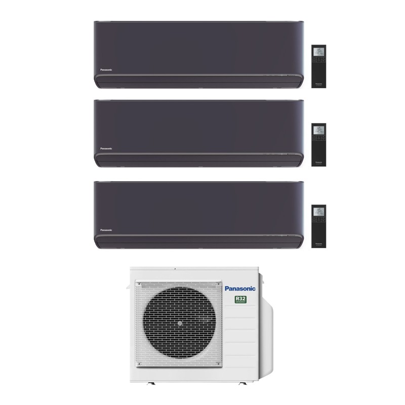 condizionatore panasonic trial split etherea grafite 700070007000 btu wifi inverter cu 3z52tbe