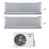 CONDIZIONATORE PANASONIC DUAL SPLIT ETHEREA SILVER7000+7000 BTU WIFI INVERTER CU-2Z35TBE A+++