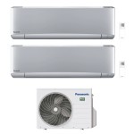 CONDIZIONATORE PANASONIC DUAL SPLIT ETHEREA SILVER7000+9000 BTU WIFI INVERTER CU-2Z35TBE A+++