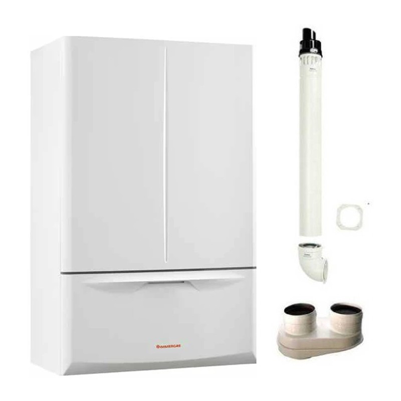 caldaia immergas victrix extra 28 a condensazione camera stagna 28 kw metanogpl 3033701 kit fumi omaggio