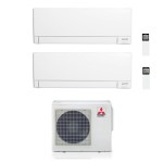 CONDIZIONATORE MITSUBISHI DUAL SPLIT MSZ-AY 7000+9000 BTU WIFI INVERTER MXZ-2F33VF4 A++