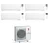 CONDIZIONATORE MITSUBISHI QUADRI SPLIT MSZ-AY 5000+5000+5000+5000 BTU WIFI INVERTER MXZ-4F72VF4 A++