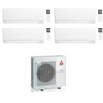 CONDIZIONATORE MITSUBISHI QUADRI SPLIT MSZ-AY 5000+5000+9000+15000 BTU WIFI INVERTER MXZ-4F72VF4 A++