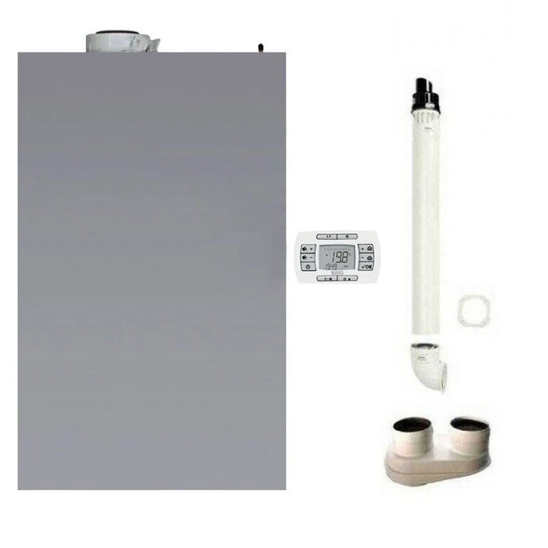 caldaia baxi luna air a condensazione camera stagna da esterno 28 kw metanogpl a7736262 kit fumi e comando omaggio