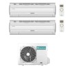 CONDIZIONATORE HISENSE DUAL SPLIT SILENTIUM PRO 9000+12000 BTU WIFI INVERTER 2AMW42U4RGC A++