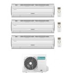 CONDIZIONATORE HISENSE TRIAL SPLIT SILENTIUM PRO 9000+9000+12000 BTU WIFI INVERTER 3AMW52U4RJC A++