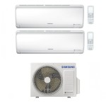 CONDIZIONATORE SAMSUNG DUAL SPLIT MALDIVES QUANTUM 12000+12000 BTU AJ050MCJ R410 A++