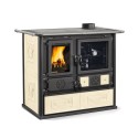 cucina a legna la nordica extraflame rosa 50 vst 88 kw colore liberty panna ad aria