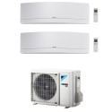 condizionatore daikin emura bianco dual split 900012000 btu wi fi monosplit inverter r32 2mxm40a a