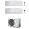 CONDIZIONATORE DAIKIN EMURA BIANCO DUAL SPLIT 9000+12000 BTU WI-FI MONOSPLIT INVERTER R32 2MXM40A A+++