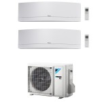 CONDIZIONATORE DAIKIN EMURA BIANCO DUAL SPLIT 12000+12000 BTU WI-FI MONOSPLIT INVERTER R32 2MXM50A A+++