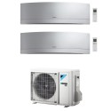 condizionatore daikin emura silver dual split 900012000 btu wi fi monosplit inverter r32 2mxm40a a