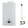 CALDAIA BAXI LUNA COMPACT 24 KW A CONDENSAZIONE CAMERA STAGNA METANO/GPL A7865413 + KIT FUMI OMAGGIO