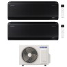 CONDIZIONATORE SAMSUNG DUAL SPLIT WINDFREE BLACK 7000+7000 BTU WIFI INVERTER AJ040TXJ2KG/EU A+++