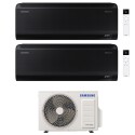 condizionatore samsung dual split windfree black 90009000 btu wifi inverter aj040txj2kg eu