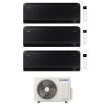 CONDIZIONATORE SAMSUNG TRIAL SPLIT WINDFREE BLACK 7000+7000+7000 BTU WIFI INVERTER AJ052TXJ3KG/EU A+++