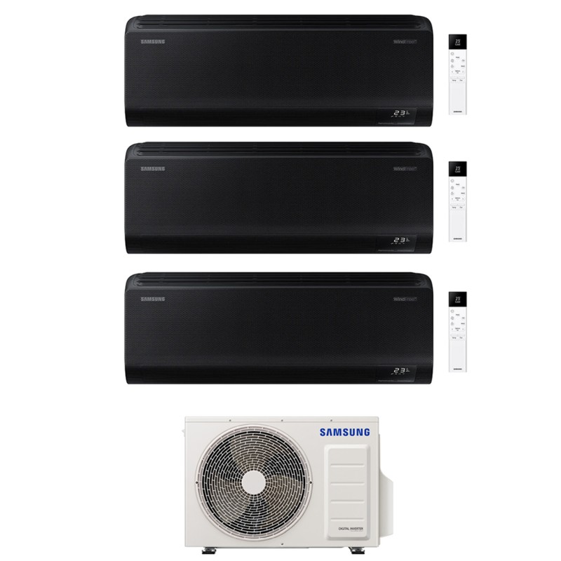 condizionatore samsung trial split windfree black 7000700012000 btu wifi inverter aj052txj3kg eu