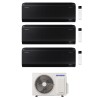 CONDIZIONATORE SAMSUNG TRIAL SPLIT WINDFREE BLACK 7000+9000+12000 BTU WIFI INVERTER AJ052TXJ3KG/EU A+++