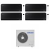 CONDIZIONATORE SAMSUNG QUADRI SPLIT WINDFREE BLACK 7000+7000+7000+7000 BTU WIFI INVERTER AJ080TXJ4KG/EU A++