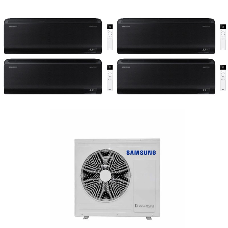 condizionatore samsung quadri split windfree black 7000700070007000 btu wifi inverter aj080txj4kg eu