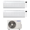 CONDIZIONATORE SAMSUNG DUAL SPLIT WINDFREE ELITE S2 7000+7000 BTU WIFI INVERTER AJ040TXJ2KG/EU A+++