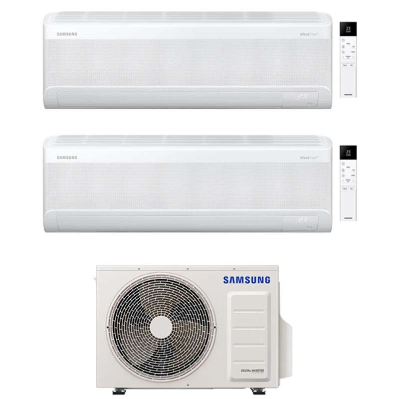 condizionatore samsung dual split windfree elite s2 900012000 btu wifi inverter aj040txj2kg eu