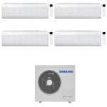 CONDIZIONATORE SAMSUNG QUADRI SPLIT WINDFREE ELITE S2 7000+7000+7000+7000 BTU WIFI INVERTER AJ080TXJ4KG/EU A++